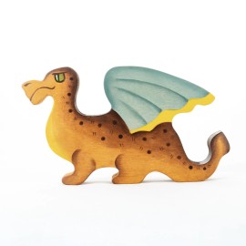 PoppyBabyCo Waldorf Wooden Dragon Toy