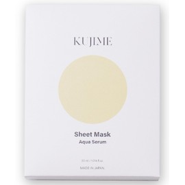KUJIME Aqua Serum Sheet Mask | 5 Sheets (1.1 fl oz (30 ml), Super Penetrating Moist Rich Mask, Face Pack, Doctor's Cosmetics, Kyoritsu Cosmetic Surgery, Serum, 1 Bottle, Regenerated Cellulose, EGF