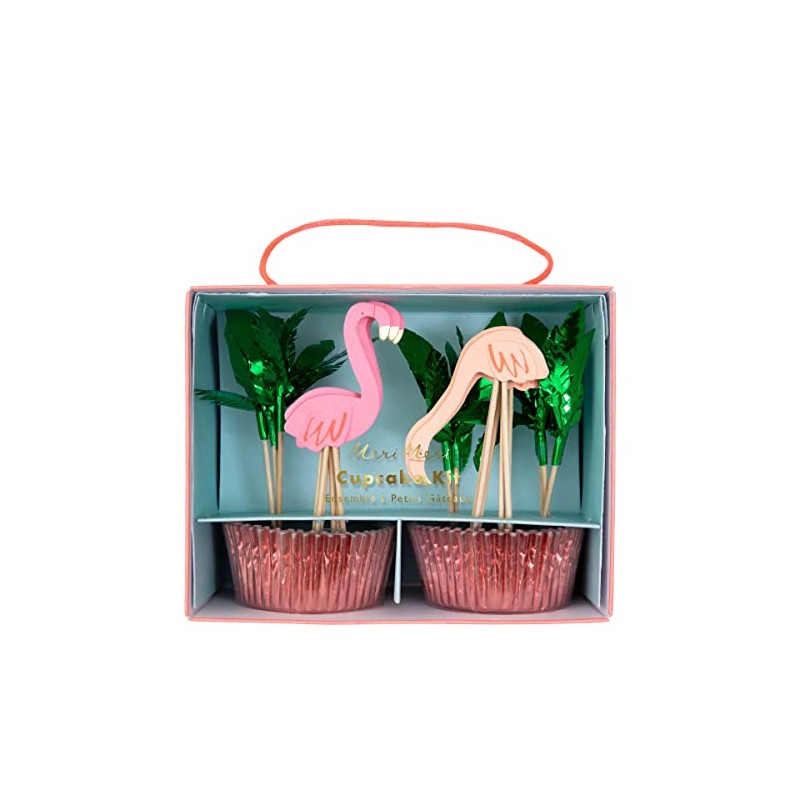 Meri Meri Neon Flamingo Cupcake Kit