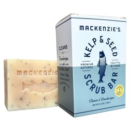 MACKENZIE'S- Barra exfoliante de algas marinas y semillas - Regalos navideños - Regalos para calcetines - Regalos para hombres - Regalos para mujeres - Regalos