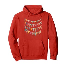 Colorful Bunting Decoration Pullover Hoodie