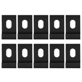 Bicaquu 10Pcs Greenhouse Base Clips, Base Clips, for Garden Greenhouse Supplies Greenhouses Gardening Accessories(Black)