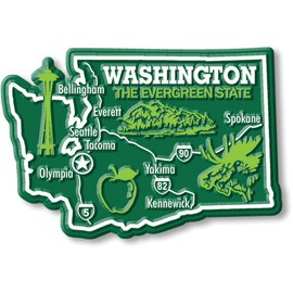 Giant State Map Magnet - Washington