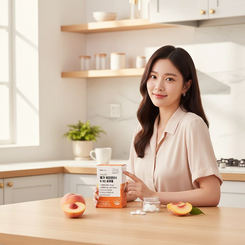 Our Nutri Mega Vitamin D3 & K2 Chewable 60 Tablets,