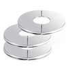 3 Pcs Escutcheon Plate Plumbing Cover Plates Wall Split Flange