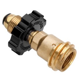 Aekops 100lb Propane Tank Adapter, Universal Fit POL Propane Tank Adapter Converts POL to QCC1, LP Tank Adapter Old to New Connection Type, Solid Brass