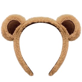Animals Headband Bear Ears Children in Need Headband, Cute Cartoon Ear Headbands Animal Costume, Animal Party Costume Accessories for Adult Kids Daily Dress Up, Photography, Cosplay (Brown)