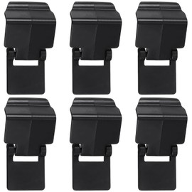 TEHAUX 6pcs Terrarium Cover Clip, Aquarium Lid Clips Reptile Screen Clamp Terrarium Lock Enclosure Fish Aquarium Screen Top Pet Tank Latch