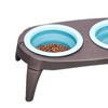 Foldable Silicone Double Bowl Lightweight Slip Resistant Double Traveling Dog