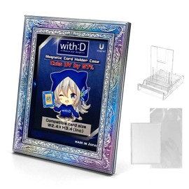 AMAZDONE with:D Magnetic Card Holder Case 35P TCG Hard Cases for Trading Cards,UV Cut Card Protectors Hard Plastic(Sports Cards,Storage and Display) with Inner Case【Antique】 (Antique Rainbow)