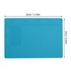 Silicone Soldering Mat with 25cm Scale Prevent Slipping Watch Repair