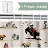 JAWO Western Shower Curtain, Farmhouse Country American West Western Shower