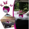 Red Bug Solar Powered Dancing Flower for Car, Car Windowsill