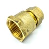 15mm x G3/4 Female Coupler Adaptor Brass Compression Fittings Straight