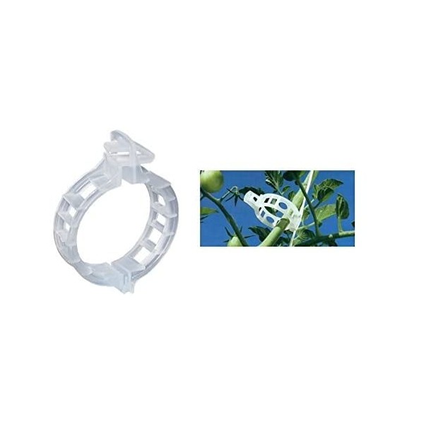 Bay Hydro 500pc Clear Twine Plant Branch Clips Mega Size