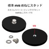 ULIBERMAGNET Super Strong Magnet Round Magnet Mount, Scratch Resistant Rubber