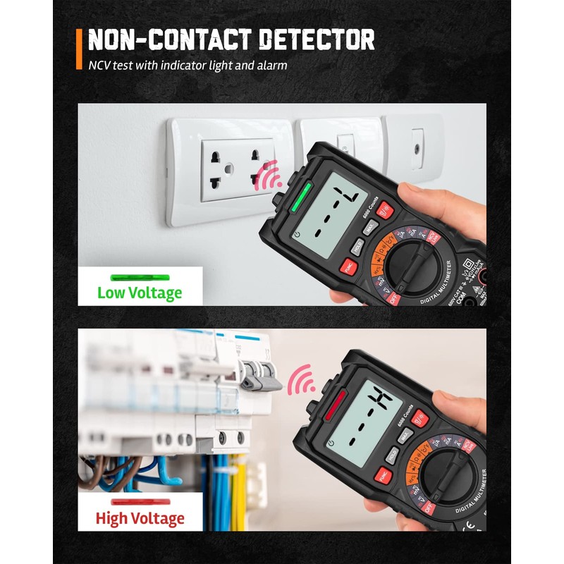 ULTRICS Digital Multimeter, Auto Ranging Multi Tester Voltmeter Ammeter Ohmmeter