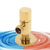 Brass Hot/Cold Water, Bathroom Installation Washbasin Taps, Shut Off Faucet,