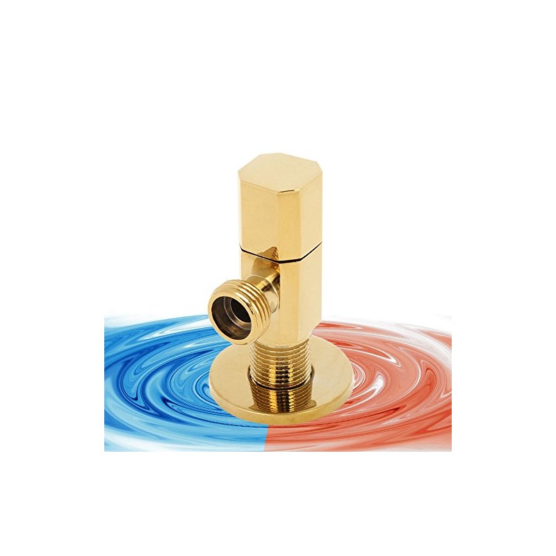 Brass Hot/Cold Water, Bathroom Installation Washbasin Taps, Shut Off Faucet,