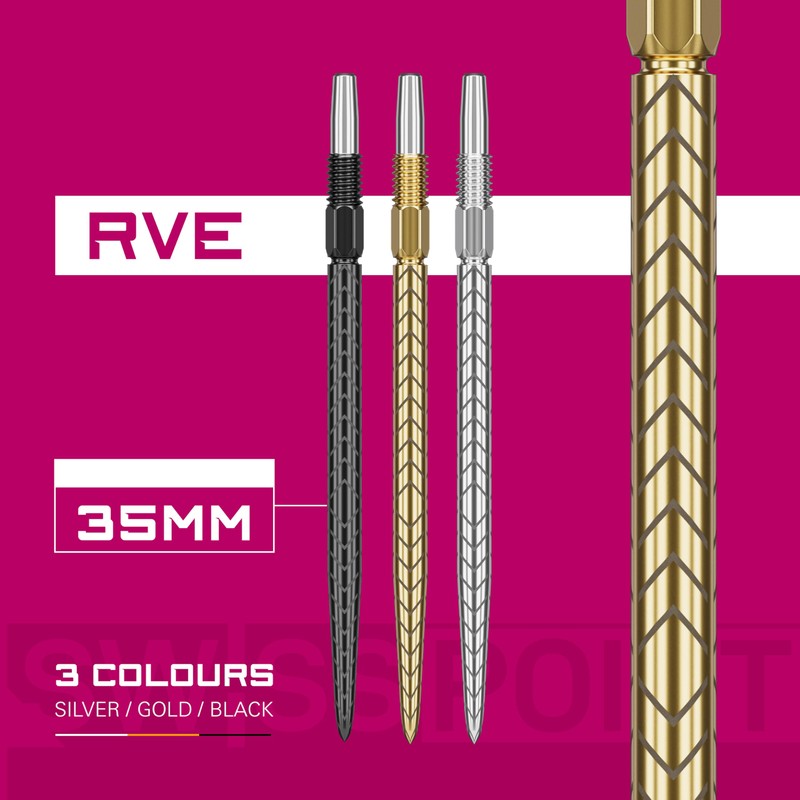 Target Darts Swiss Point Dart Points, RVE (3 Pack Set