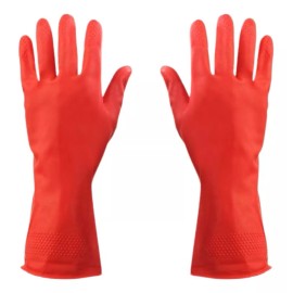 Alyger Guante Latex Multiusos Alyger Limpieza Mediano Rojo