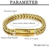Vinoya Link Bracelets for Men Cuban Link Stainless Steel 18