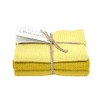 Solwang Cleaning Cloths, Set of 3, Knitted Cotton Wipes (Saffron