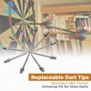 DRELD 10 pieces dart tips, steel tips with 2BA thread