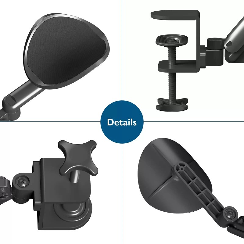 BONTEC Arm Rest Support Extender for Desk Armrest Pad Rotating