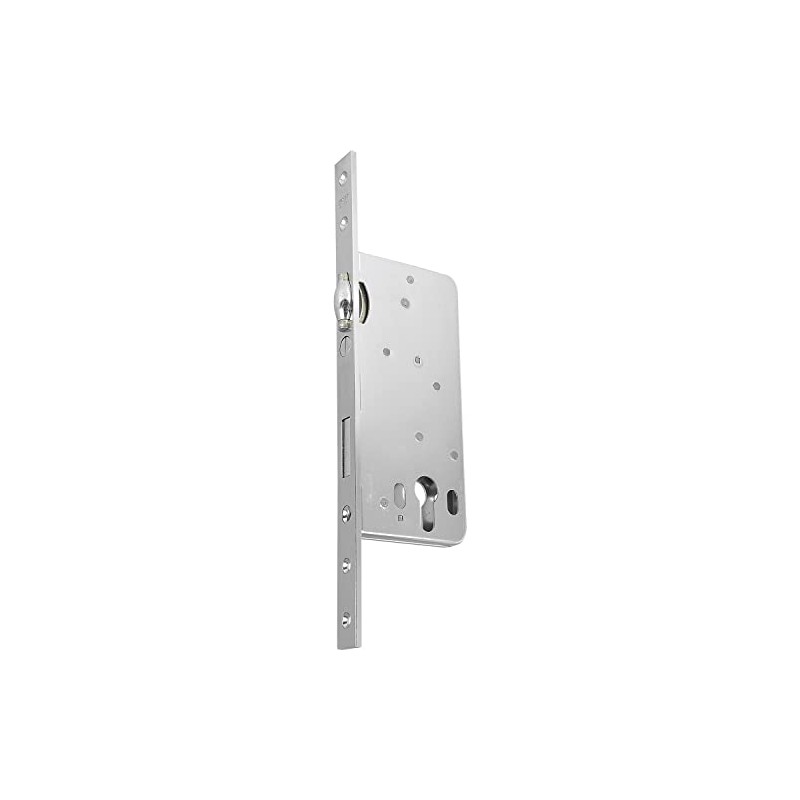 GRUNDMANN Mortise Lock PZ with Rolling Latch, Diameter 50 mm,