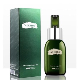 Agerios Agerios Moroccan Argan Oil, Non-Greasy, Easy To Absorb, Suitable for Hair, Skin, Face and Body Care, Unrefined, Pure Natural Organic Oil, 1.7 OZ