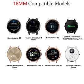 Issinlky 18 mm 20 mm 22 mm Nylon Braided Bracelet, Quick Release Elastic Bracelet for Women Men, 22 mm