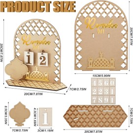 Ramadan Calendar, Ramadan Decorations for Home, Wooden Ramadan Advent Calendar, 30 Day Ramadan Countdown Calendar, Ramadan Advent Calendar 2025, Ramadan Decorations for Ramadan and Eid Mubarak
