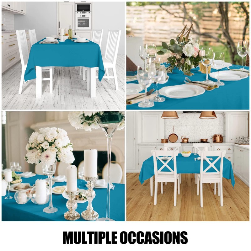 smiry Table Cloth Wipe Clean Rectangular 130x160 cm, Wipeable Water