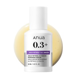 ANUA Retinol 0.3 Niacin Serum 30ml Retinol Serum for Pores, Hydration, Skincare Korean Serum Korean Cosmetics [Official Genuine Product]