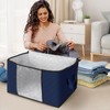 Fab totes 8 Pack Clothes Storage, Foldable Thick Fabric Blanket