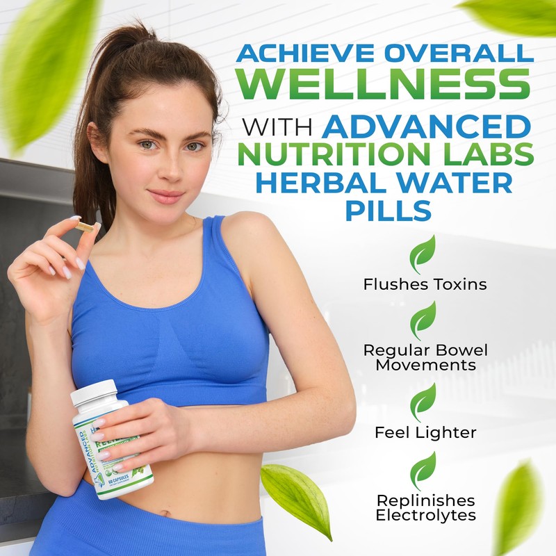 Herbal Water Relief Diuretic Water Pills for Water Retention, Bloating,