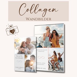 CHRISCK design Photo collage for best friend, friends, partner, boyfriend, pictures collage with text, design your photos on high gloss acrylic glass, photo gifts, birthday gift