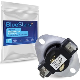 BlueStars WP3387134 3387134 Dryer Cycling Thermostat - Compatible with Whirlpool Kenmore Dryers - Replaces AP6008270 306910 3387135 3387139 ET187 PS11741405