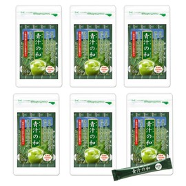大日ヘルシーフーズ 青汁の和 6袋（3g×10包） 乳酸菌 大麦若葉 桑の葉 明日葉 配合 スティックタイプ 青汁