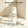 CRILEAL 2-in-1 Water Bottle with Foldable Fan, 690ml Portable Cooling