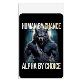 Graphics & More Werewolf Alpha Home Business Office Sign - Window Sticker - 4" x 6" (10.2cm x 15.2cm)