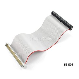 CablesOnline, 6-inch Internal IDC 50-Pin SCSI Drive Extension Ribbon Cable, (FS-E06)