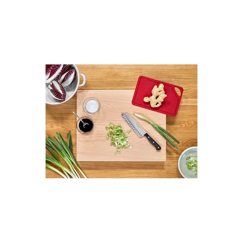 WÜSTHOF Gourmet 5" Hollow Edge Santoku Knife, Black