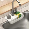 Awesome kitchen or bathroom sink storage, faucet splash-proof draining rack,