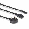 Lindy 2.5m UK Mains 3 Pin Plug to IEC C13