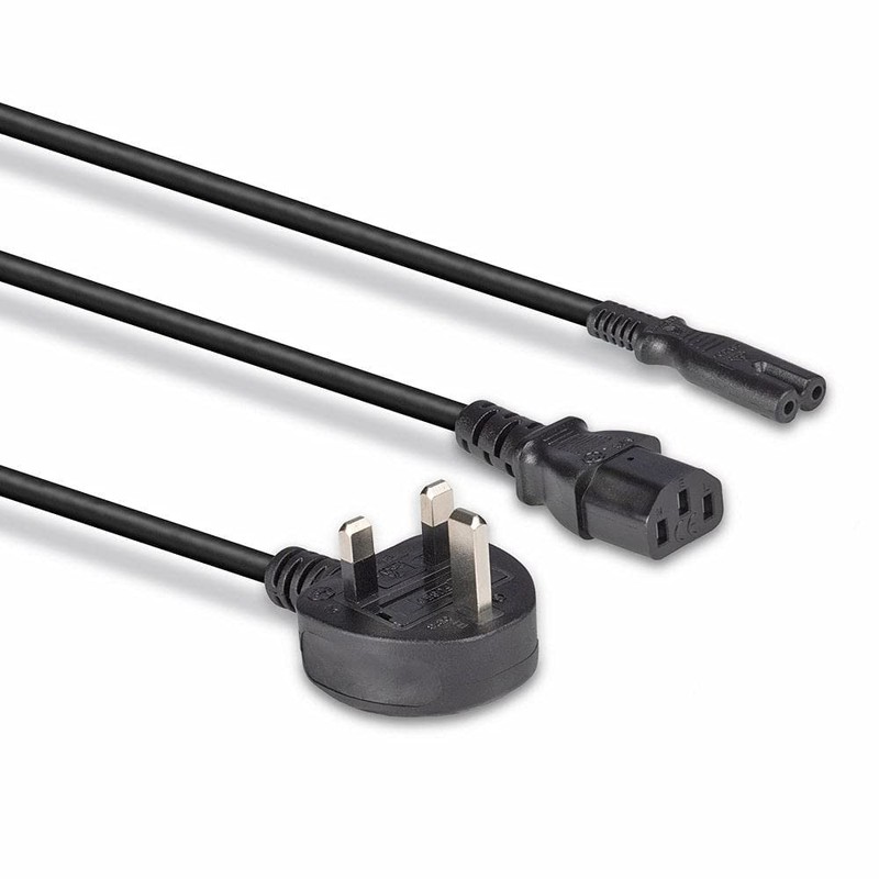 Lindy 2.5m UK Mains 3 Pin Plug to IEC C13