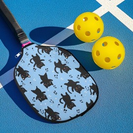 Hzeswody Cats Universal Pickleball Racket Cover Stylish Pickleball Paddle with Cover for Racquets People's Needs Pickleball Case with Zipper