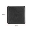 sourcing map Standard Plastic Square Aluminum Extrusion End Cap Black