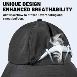Sukeen Bucket Hats for Woman & Men, Lightweight UV Protection 50+ Sun Hat, Waterproof & Packable Boonie for Golf, Camping Black